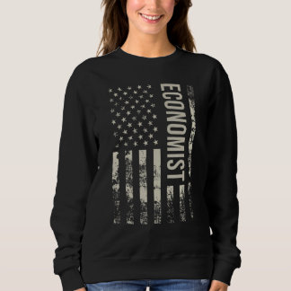 Vintage US American Flag Economist Sweatshirt