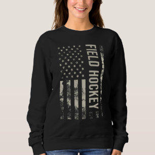 Vintage US American Flag Field Hockey Sweatshirt