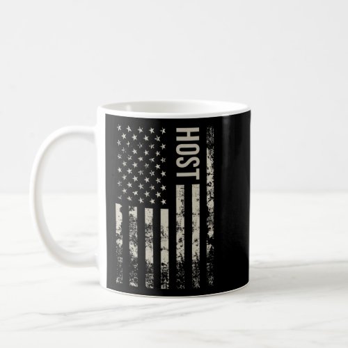 Vintage US American Flag Host  Coffee Mug