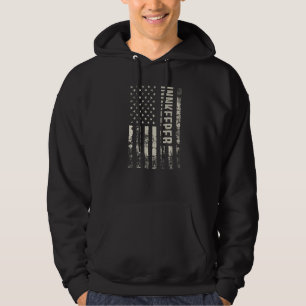 Vintage US American Flag Innkeeper Premium Hoodie