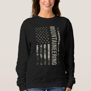 Vintage US American Flag Mountaineering Premium Sweatshirt