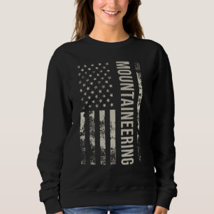 Vintage US American Flag Mountaineering Sweatshirt