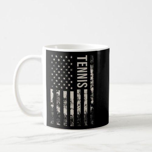 Vintage US American Flag Tennis  Coffee Mug