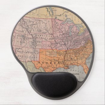 Vintage Us Civil War Era Map 1861 Gel Mouse Pad by YesteryearToday at Zazzle