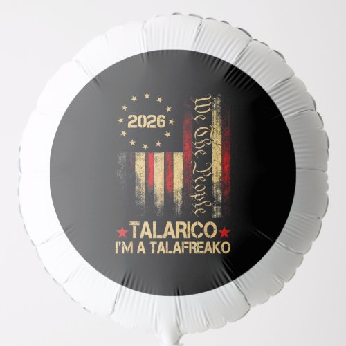 Vintage US Flag 2026 Patriotic Political Supporter Balloon