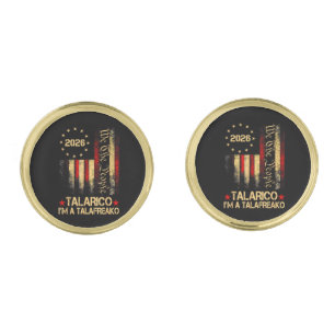 Vintage US Flag 2026 Patriotic Political Supporter Cufflinks