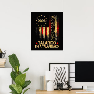 Vintage US Flag 2026 Patriotic Political Supporter Poster