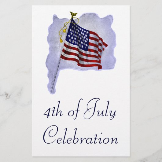 Vintage US Flag Custom Flyer (Front)