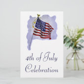 Vintage US Flag Custom Flyer (Standing Front)