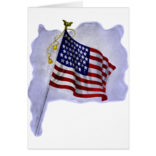 Vintage US Flag in Patriotic Colors