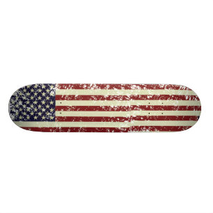 Vintage US Flag Skateboard Deck