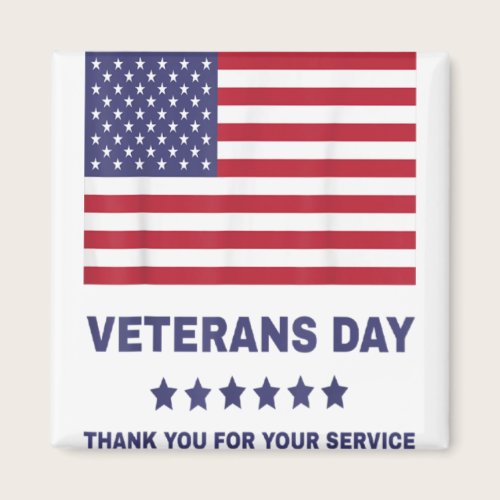 Vintage US Flag Veteran Thank You Military Boot Me Magnet