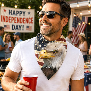 Vintage US USA Flag with American Eagle Bandana