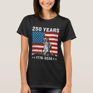 Vintage Usa 1776 2026 250th Independence Day Freed T-Shirt
