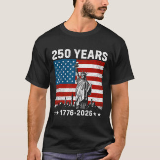 Vintage Usa 1776 2026 250th Independence Day Freed T-Shirt