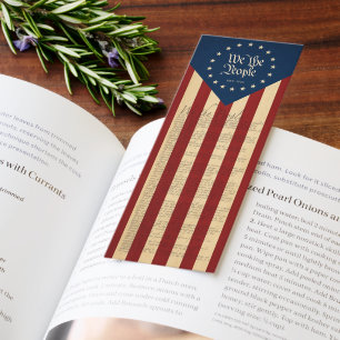 Vintage USA 250th Birthday Flag, We The People Bookmarks