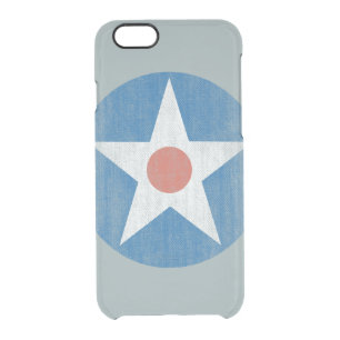 Vintage USA Aircraft Star Logo Clear iPhone case