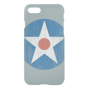 Vintage USA Aircraft Star Logo Clear iPhone case