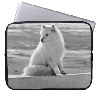 Vintage USA Alaska Arctic fox Laptop Sleeve