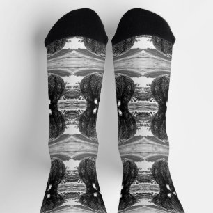 Vintage USA Alaska brown bear Socks