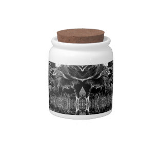 Vintage USA Alaska bull moose Candy Jar