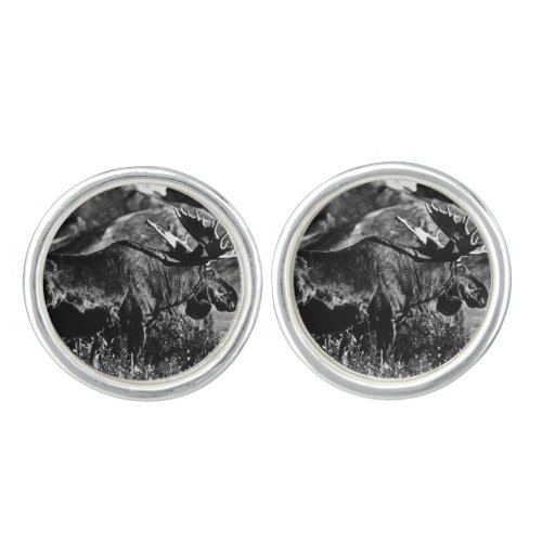 Vintage USA Alaska bull moose Cufflinks