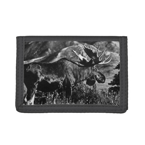 Vintage USA Alaska bull moose Trifold Wallet