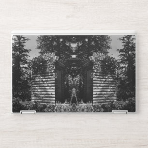 Vintage USA Alaska deluxe outhouse 1970 iPad Smart HP Laptop Skin