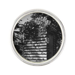 Vintage USA Alaska deluxe outhouse Lapel Pin