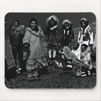 Vintage USA Alaska Eskimo dancers Mouse Pad
