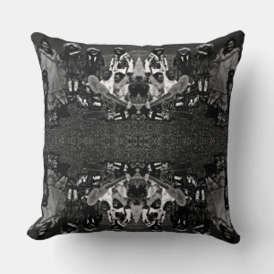 Vintage USA Alaska Eskimo dancers Mouse Pad Laptop Throw Pillow