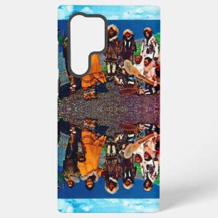 Vintage USA Alaska Eskimo dancers Samsung Galaxy S22 Ultra Case