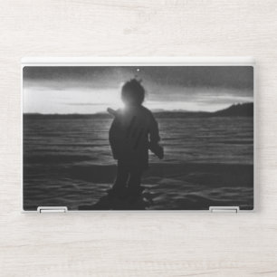 Vintage USA alaska eskimo hunter sunset 1970 iPad HP Laptop Skin