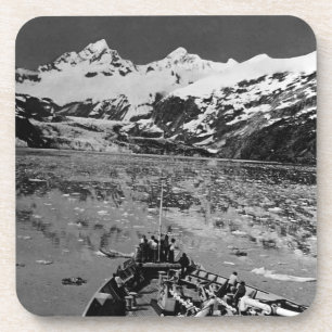 Vintage USA Alaska glacier bay national monument Beverage Coaster
