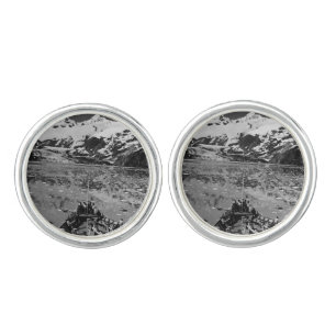 Vintage USA Alaska glacier bay national monument Cufflinks
