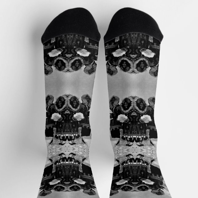 Vintage USA Alaska igloo builders Socks (Top)