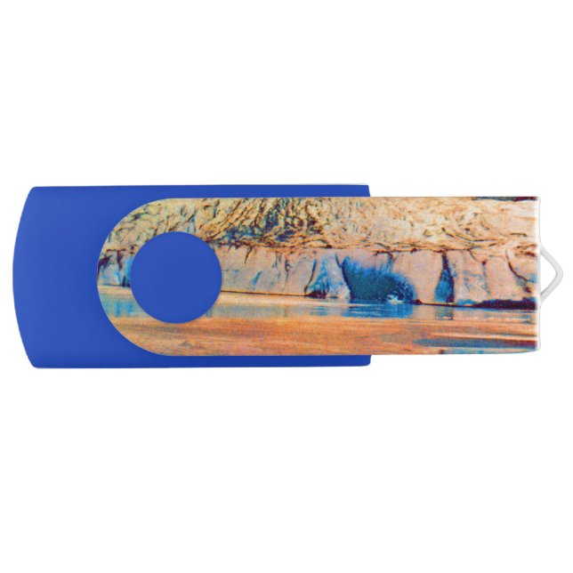 Vintage USA Alaska Mendenhall glacier Juneau Flash Drive (Front)