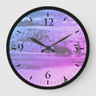 Vintage USA Alaska Mendenhall glacier Juneau Watch Large Clock