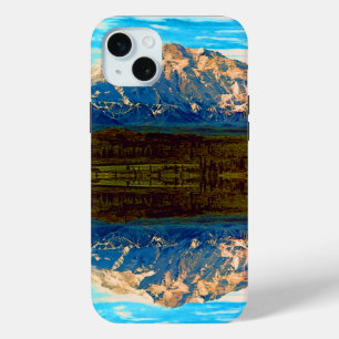 Vintage USA Alaska Mt Mckinley national park iPhone 15 Plus Case