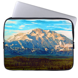 Vintage USA Alaska Mt Mckinley national park Laptop Sleeve