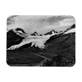 Vintage USA Alaska Worthington glacier summer 1970 Magnet