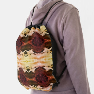 Vintage USA Alaska Worthington glacier summer Canv Drawstring Bag