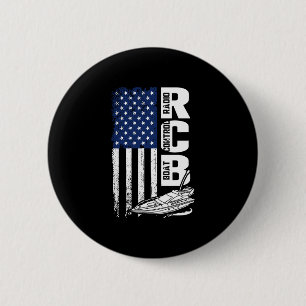 Vintage usa american flag 4th of july patriotic rc button