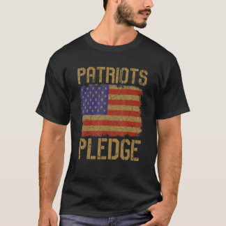 Vintage Usa American Flag 4th Of July Patriots Ple T-Shirt