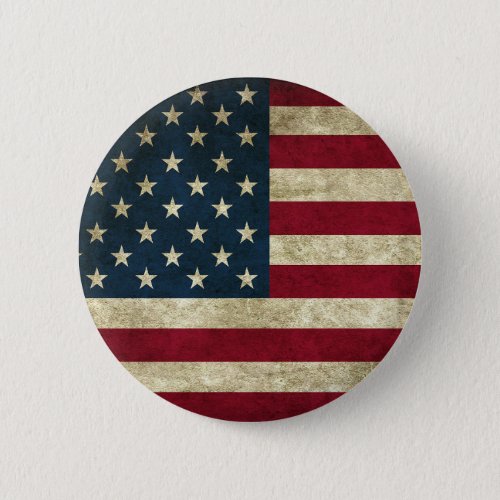 Vintage USA American Flag Button