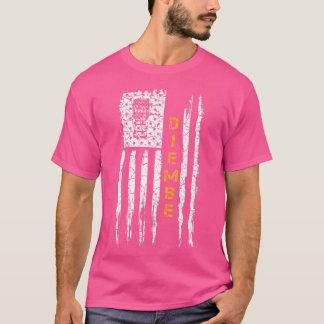 Vintage Usa American Flag Djembe Musician Drum Sil T-Shirt