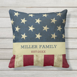 What for apparel Red Truck with Flag July 4th Throw Pillow Cover Farmhouse D\u00e9cor Vintage Home Decorations