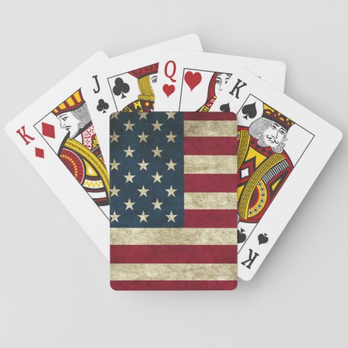 Vintage USA American Flag Poker Cards