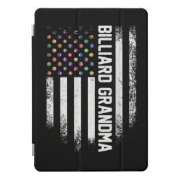 Vintage USA American Flag Pool Billiard Grandma iPad Pro Cover