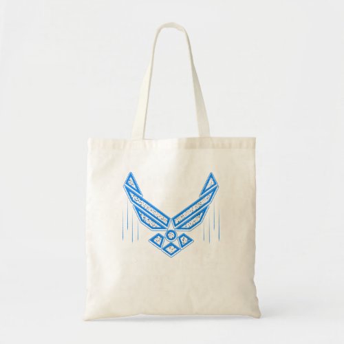 Vintage USA American Flag Proud To Be An Air Force Tote Bag